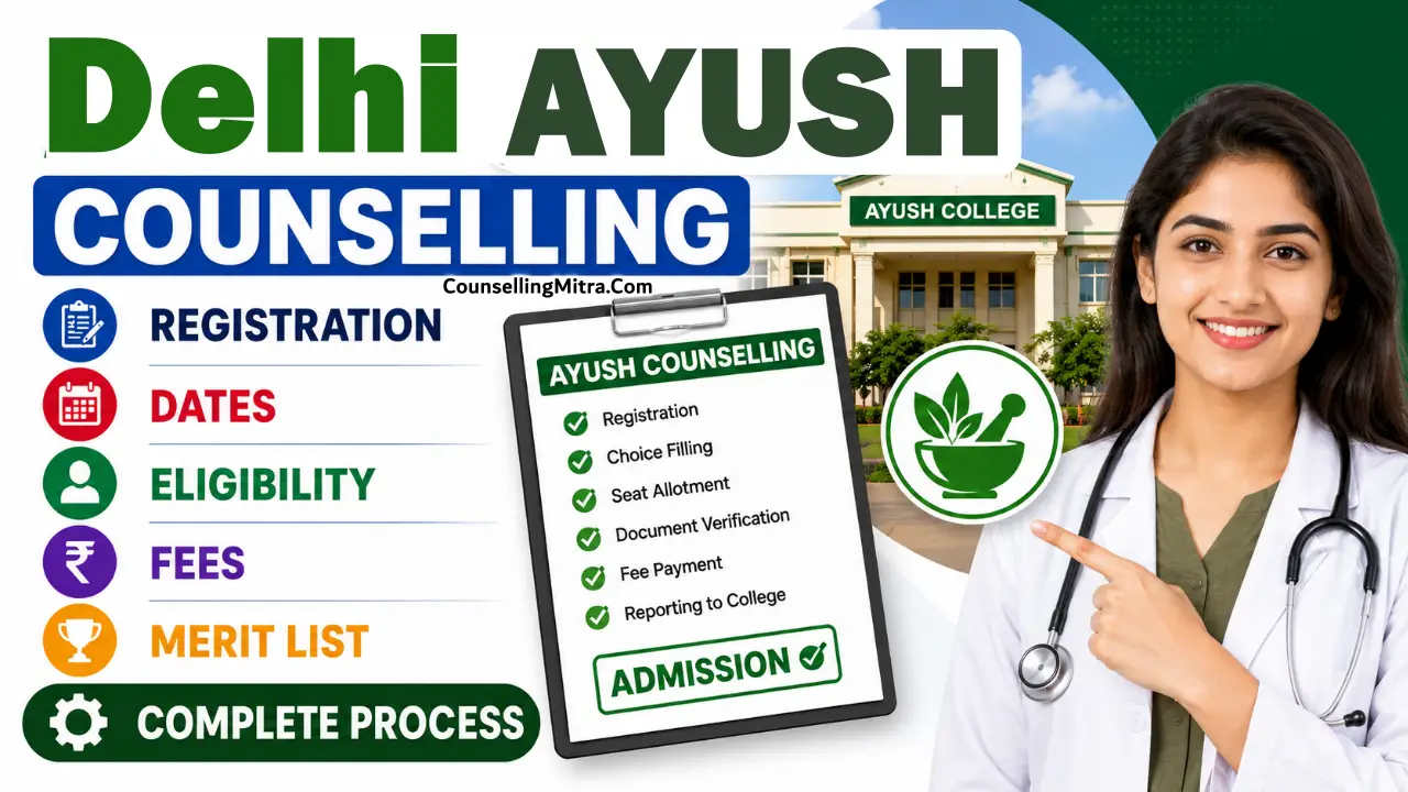 Delhi AYUSH Counselling 2026 Banner