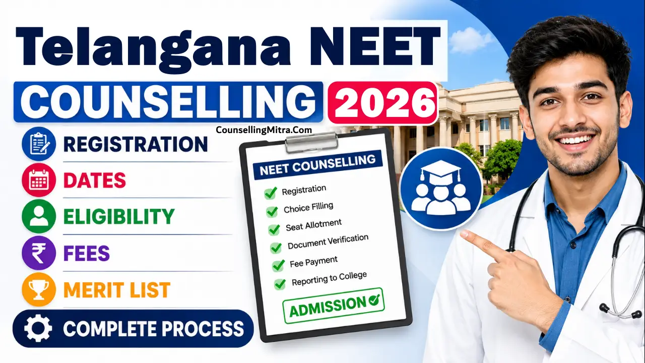 Telangana NEET Counselling 2026 Banner